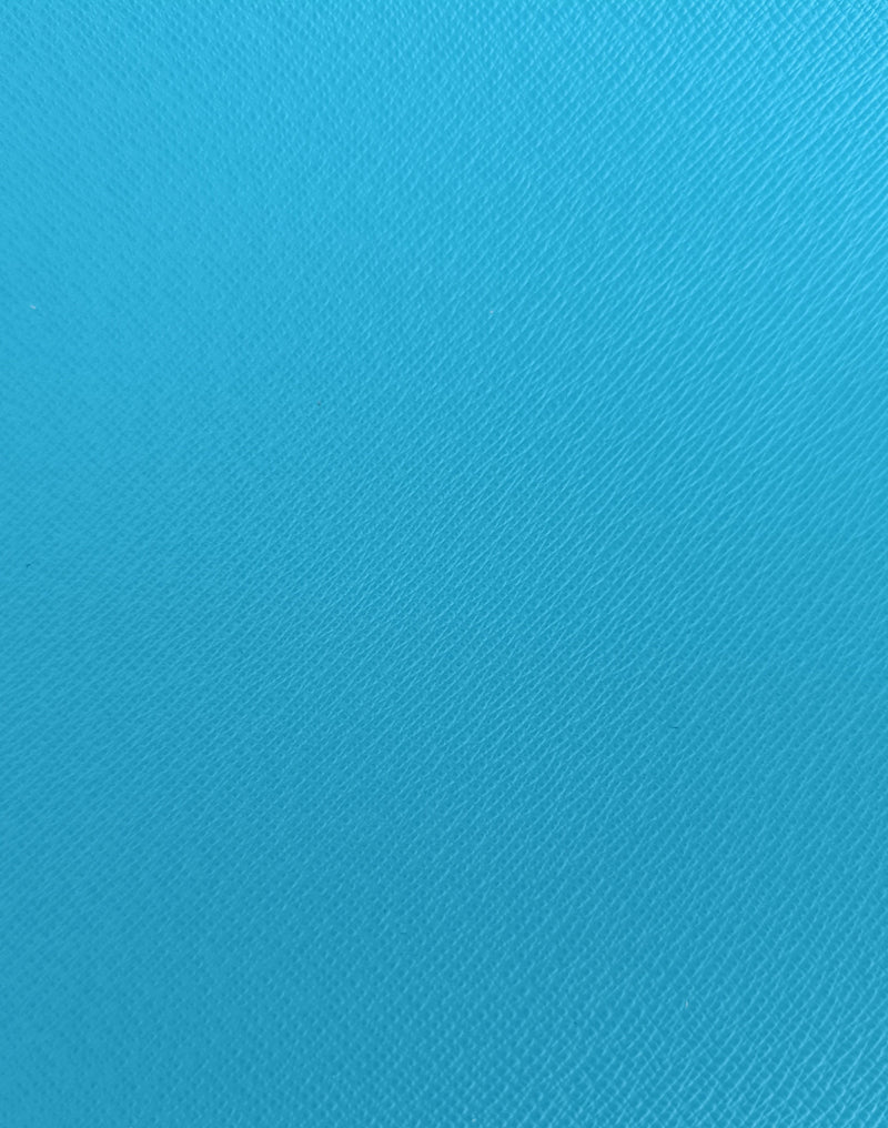 590PC 1/2 VITELLO STAMPA SAFFIANO COL. CELESTE SKY PER PELLETTERIA E CALZATURA